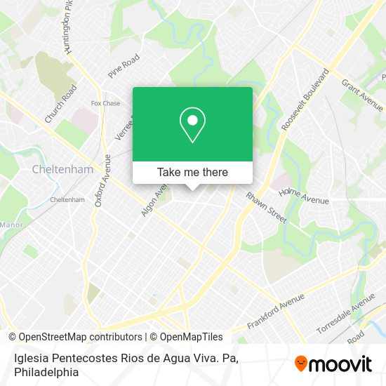 Mapa de Iglesia Pentecostes Rios de Agua Viva. Pa