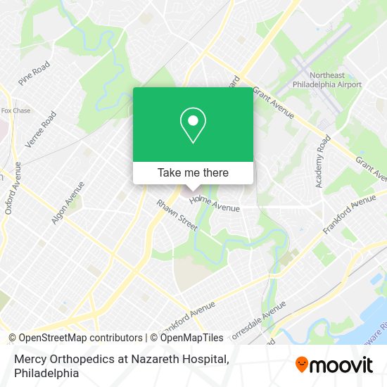 Mercy Orthopedics at Nazareth Hospital map