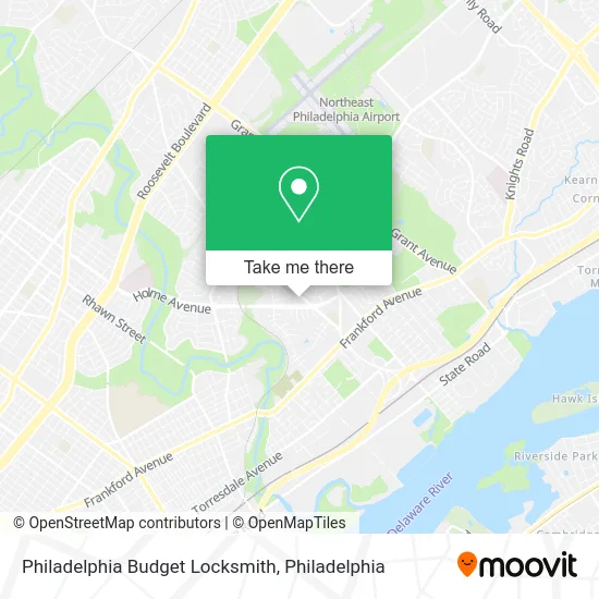 Philadelphia Budget Locksmith map