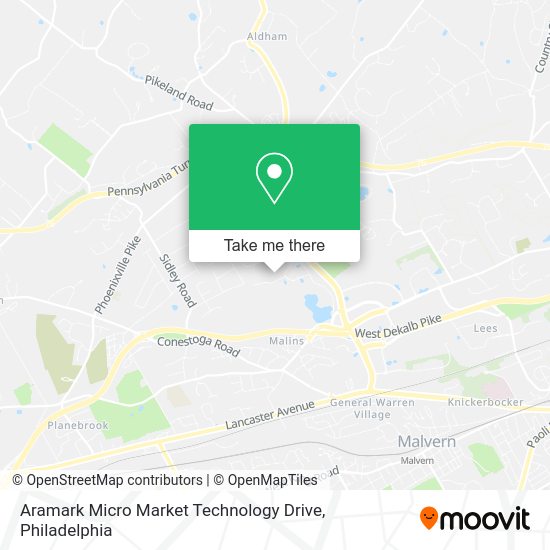 Aramark Micro Market Technology Drive map