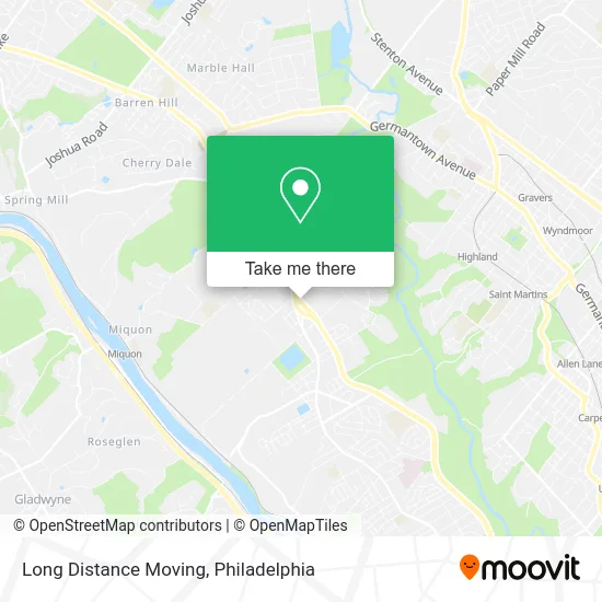 Long Distance Moving map