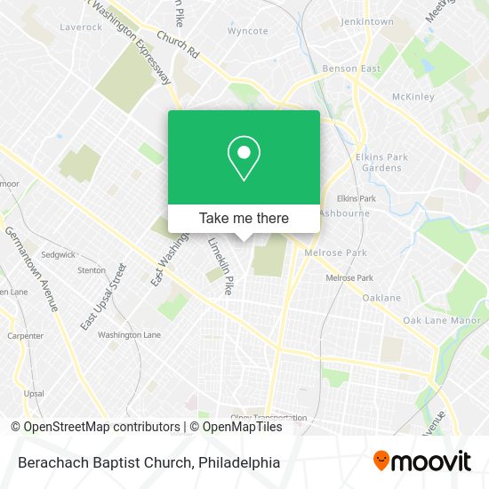 Berachach Baptist Church map