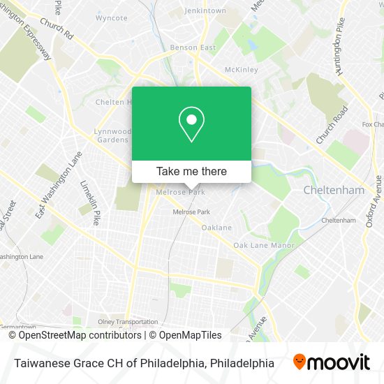 Mapa de Taiwanese Grace CH of Philadelphia