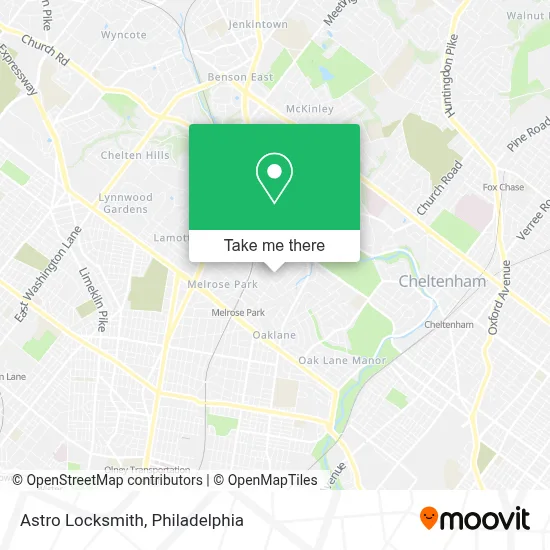 Astro Locksmith map