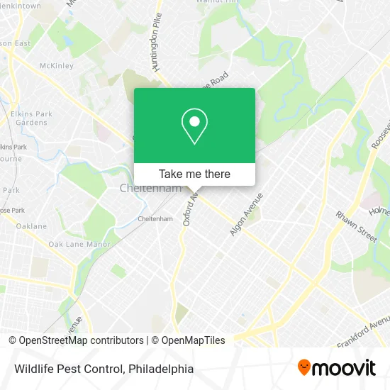 Mapa de Wildlife Pest Control