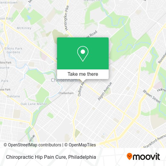 Mapa de Chiropractic Hip Pain Cure