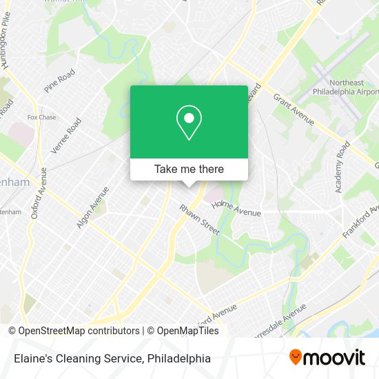 Elaine's Cleaning Service map