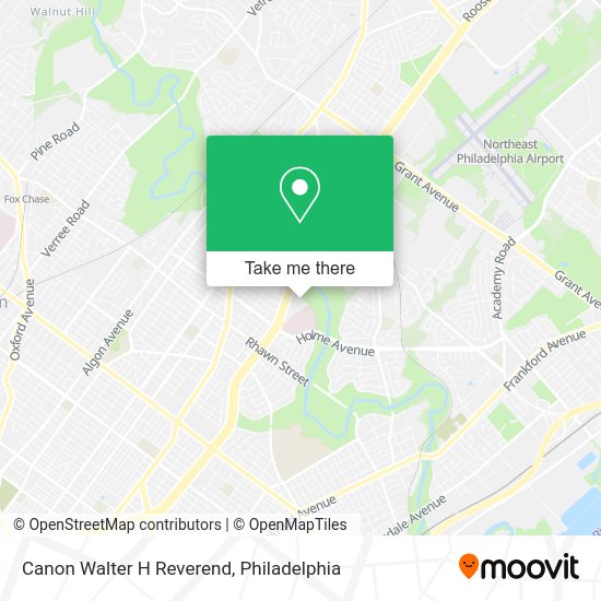 Canon Walter H Reverend map