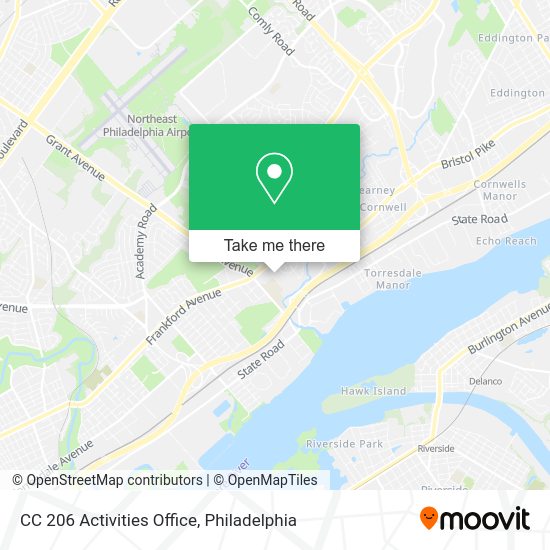 Mapa de CC 206 Activities Office
