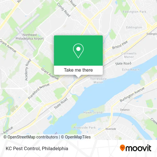 KC Pest Control map