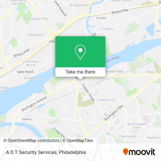 A D T Security Services map