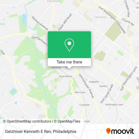 Mapa de Gelzhiser Kenneth E Rev