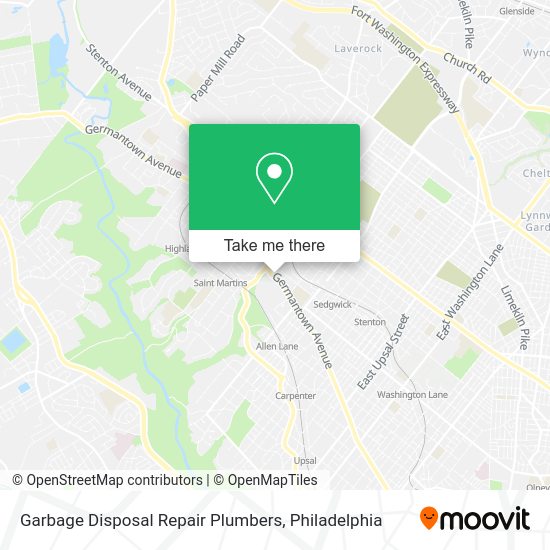 Garbage Disposal Repair Plumbers map