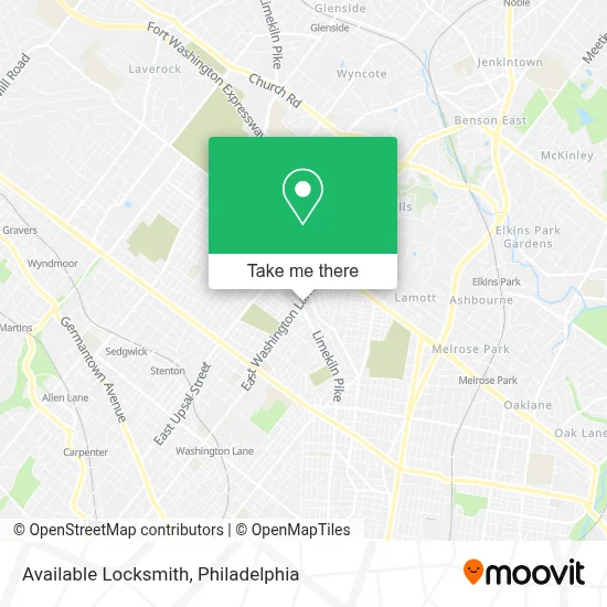 Available Locksmith map