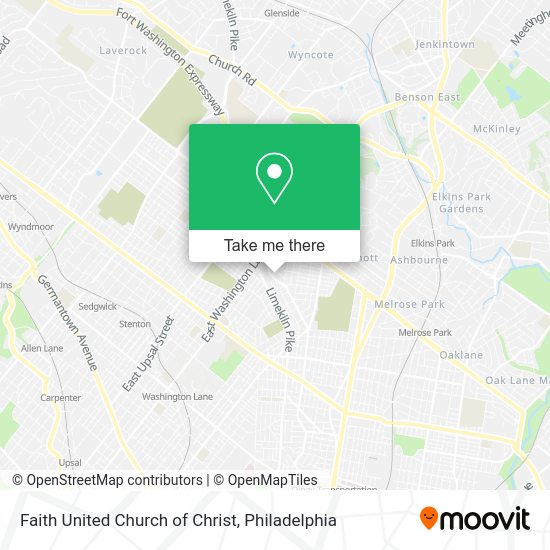 Mapa de Faith United Church of Christ