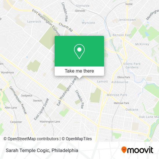 Sarah Temple Cogic map