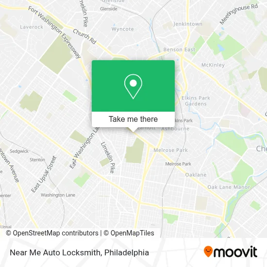 Near Me Auto Locksmith map