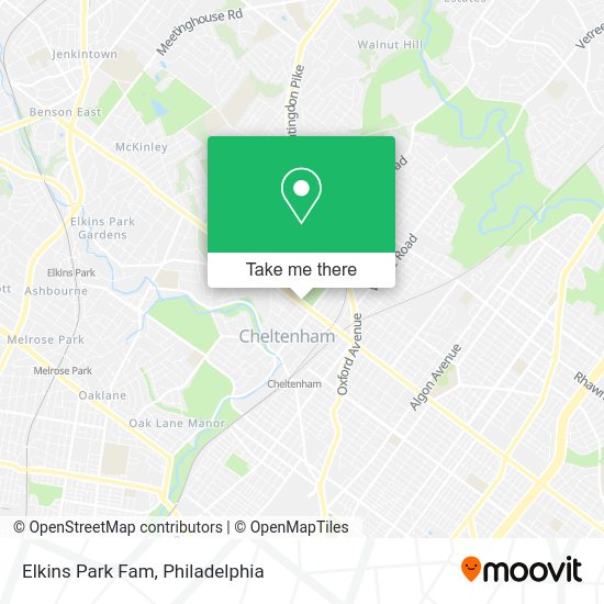 Mapa de Elkins Park Fam