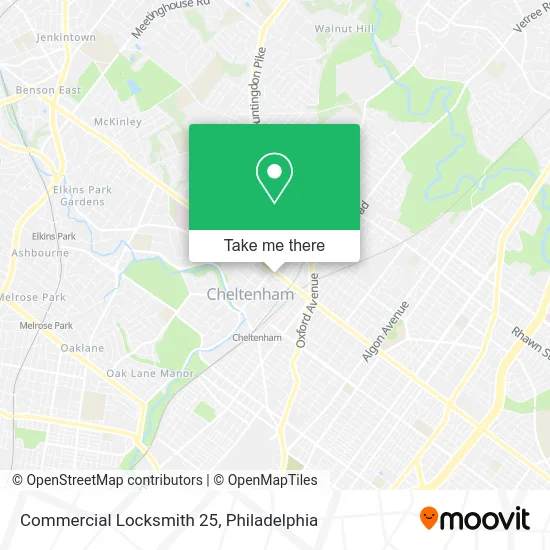 Commercial Locksmith 25 map