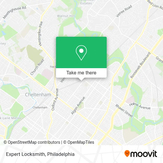 Expert Locksmith map