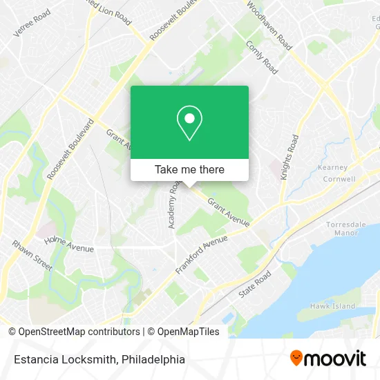 Estancia Locksmith map