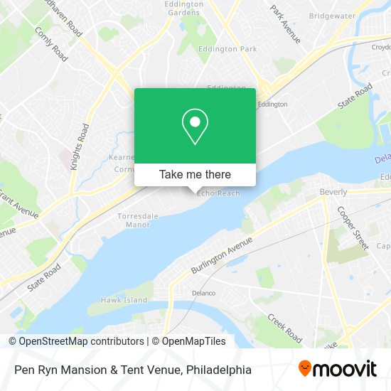 Pen Ryn Mansion & Tent Venue map