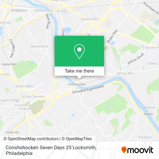 Conshohocken Seven Days 25 Locksmith map