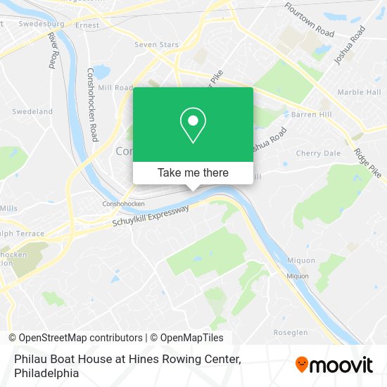 Mapa de Philau Boat House at Hines Rowing Center