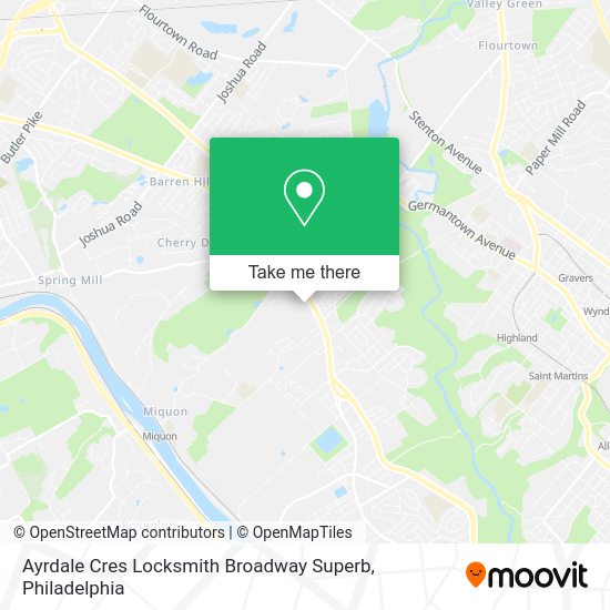 Ayrdale Cres Locksmith Broadway Superb map