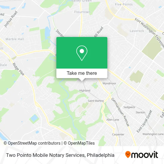 Two Pointo Mobile Notary Services map