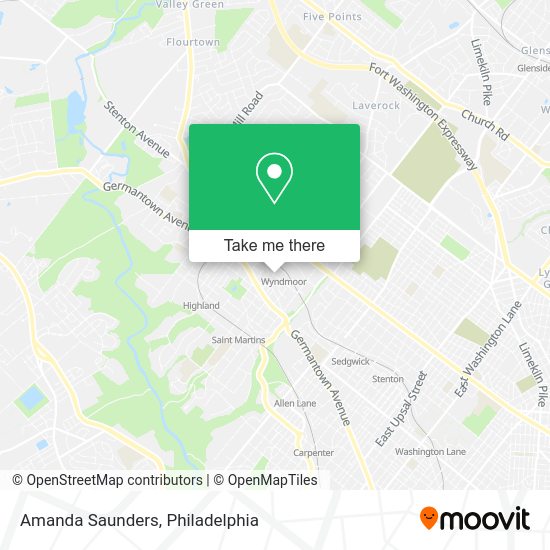 Mapa de Amanda Saunders