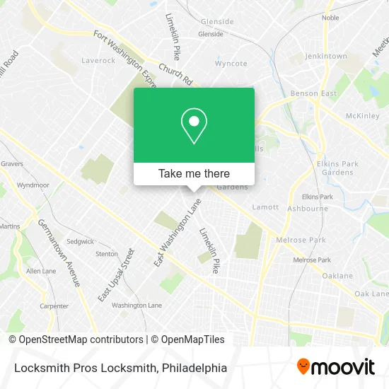 Locksmith Pros Locksmith map