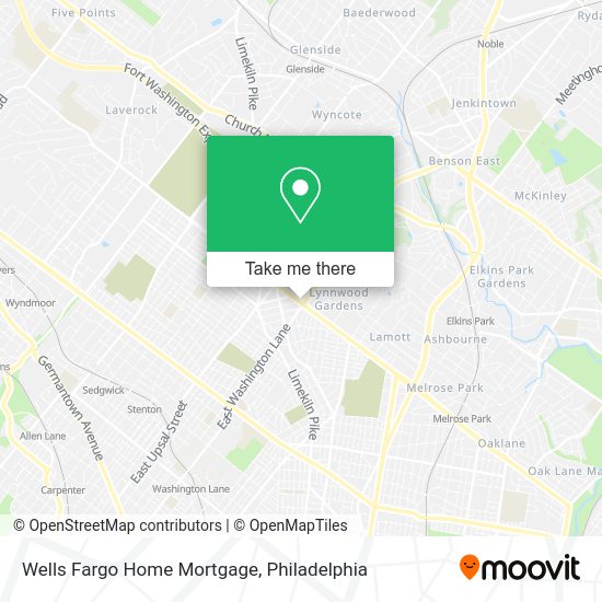Mapa de Wells Fargo Home Mortgage