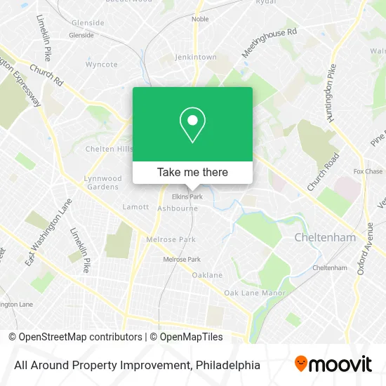 All Around Property Improvement map