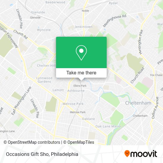 Occasions Gift Sho map