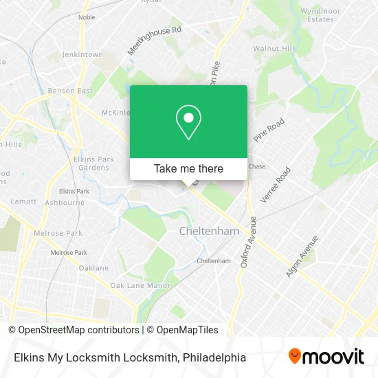 Elkins My Locksmith Locksmith map