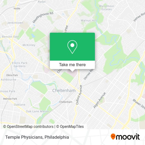 Temple Physicians map
