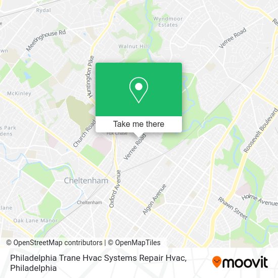 Mapa de Philadelphia Trane Hvac Systems Repair Hvac