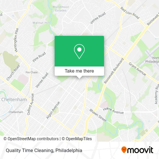 Quality Time Cleaning map