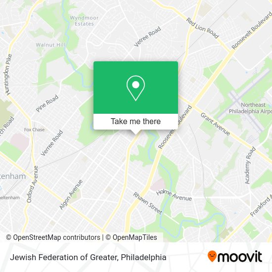Jewish Federation of Greater map