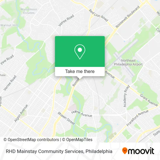 RHD Mainstay Community Services map