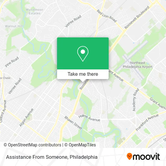 Assistance From Someone map