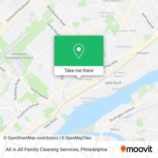 Mapa de All in All Family Cleaning Services