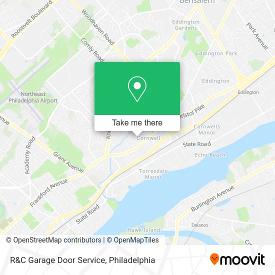 R&C Garage Door Service map