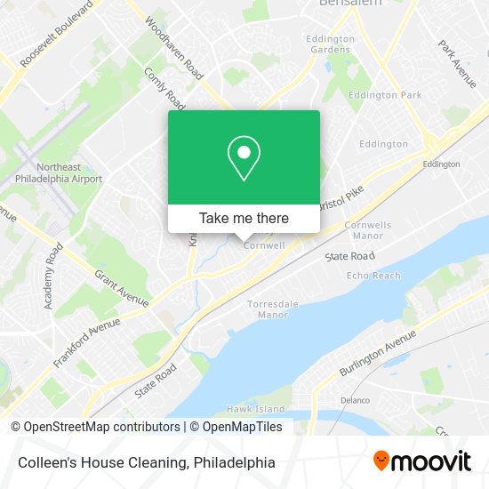 Colleen's House Cleaning map