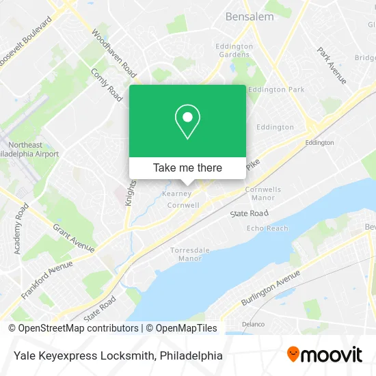 Yale Keyexpress Locksmith map