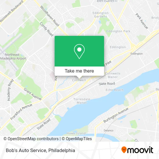 Bob's Auto Service map