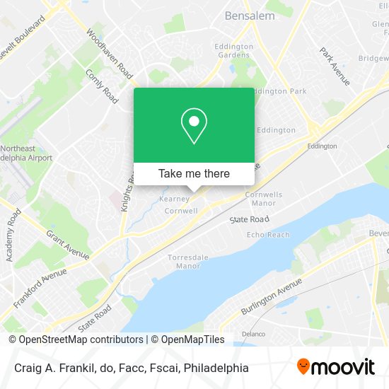 Mapa de Craig A. Frankil, do, Facc, Fscai