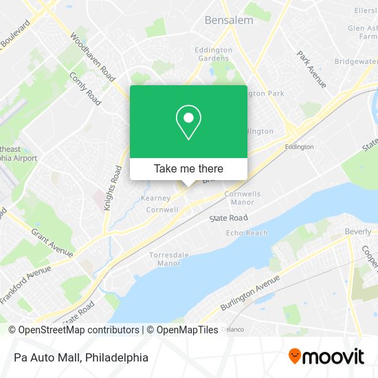 Mapa de Pa Auto Mall