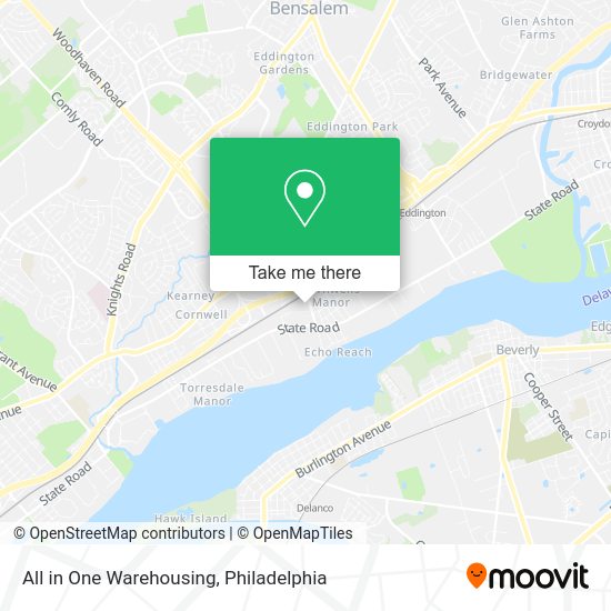 All in One Warehousing map